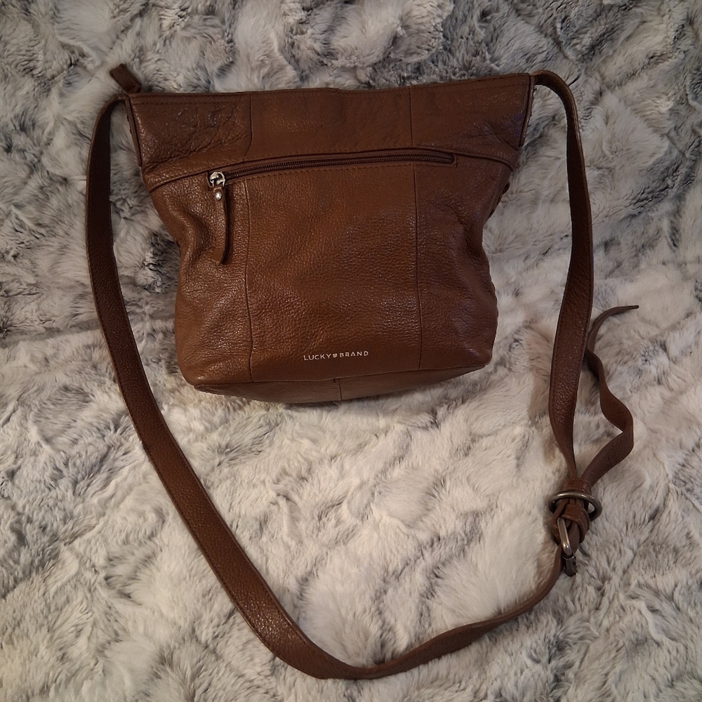 Lucky Brand Brown Leather Crossbody Bag